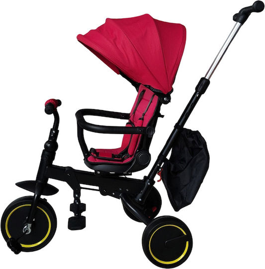 Miko Foldable Convertible Tricycle Bicycle For 6 Months Red