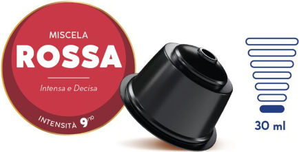 Caffe Borbone Kapseln Espresso Rosso Kompatibel mit Maschine Dolce Gusto 50Mützen