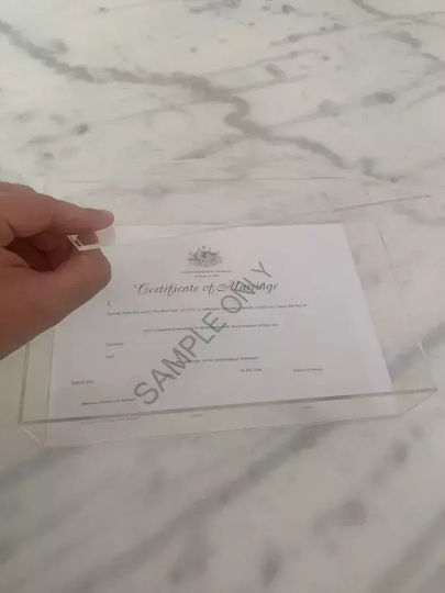 Στεφανοθήκη Ορθογώνια Διάφανη 22x30εκ.