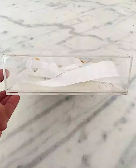 Hochzeitskronen-Etui Rechteck Transparent 22x30εκ.