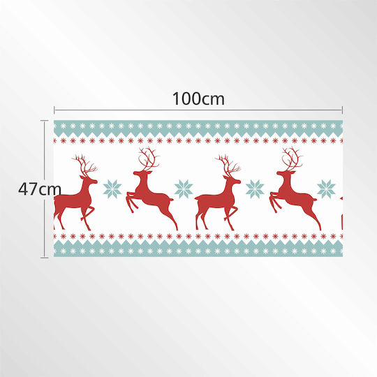 Weihnachtlicher Bordüre Rehchen 100x47cm