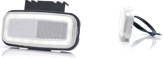 Lumină de poziție LED 1404 W199 12v-24v Albă Was