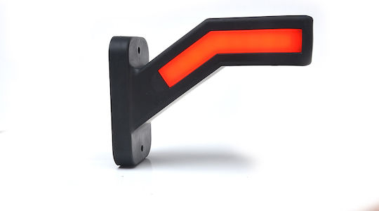 LED-Positionsleuchte Arm 1167p W168.2 12V-24V Weiß Rot Orange Rechts War