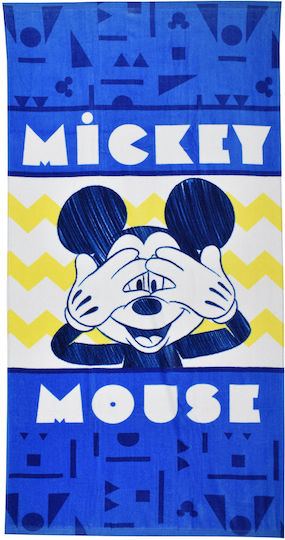Stamion Mickey Kids' Beach Towel 140×70 Red