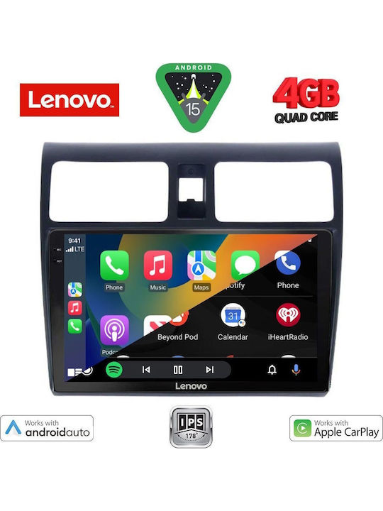 Lenovo Ηχοσύστημα Αυτοκινήτου για Suzuki Swift 2005-2011 (Bluetooth/USB/AUX/WiFi/GPS/Apple-Carplay/Android-Auto) με Οθόνη Αφής 10"