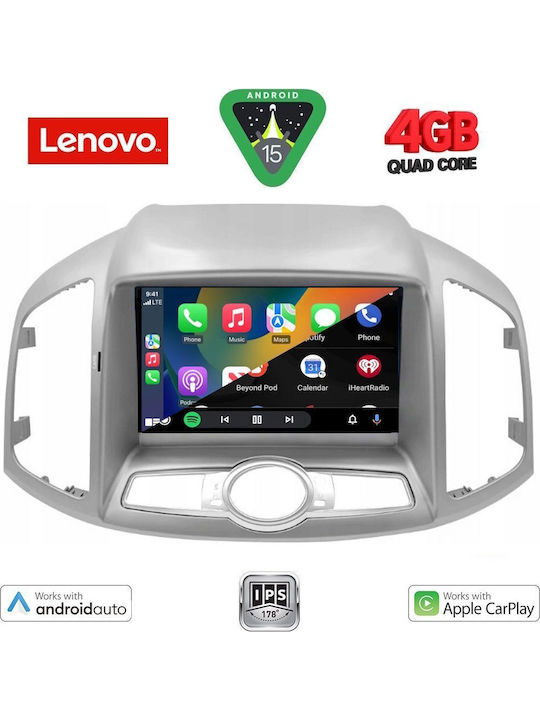 Lenovo Car Audio System for Chevrolet Captiva 2012 (Bluetooth/USB/AUX/WiFi/GPS/Apple-Carplay/Android-Auto) with Touch Screen 9"