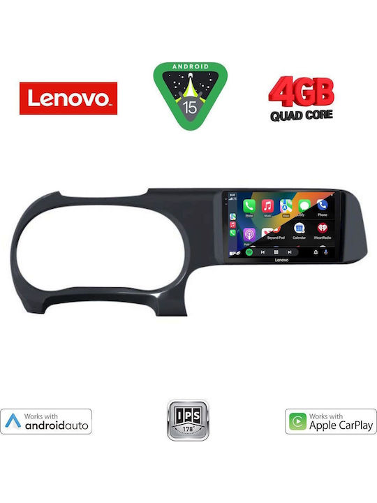 Lenovo Car Audio System for Hyundai i10 2020 (Bluetooth/USB/AUX/WiFi/GPS/Apple-Carplay/Android-Auto) with Touch Screen 9"