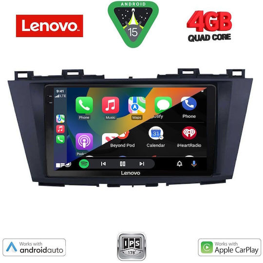 Lenovo Ηχοσύστημα Αυτοκινήτου για Mazda 5 2011 (Bluetooth/USB/AUX/WiFi/GPS/Apple-Carplay/Android-Auto) με Οθόνη Αφής 9"
