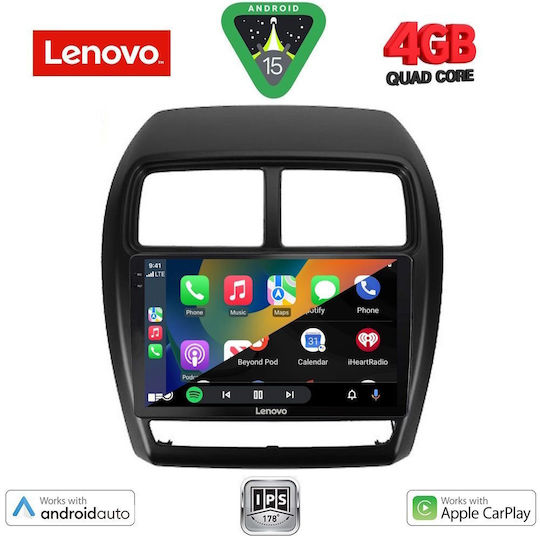 Lenovo Ηχοσύστημα Αυτοκινήτου για Mitsubishi Asx 2020 (Bluetooth/USB/AUX/WiFi/GPS/Apple-Carplay/Android-Auto) με Οθόνη Αφής 9"