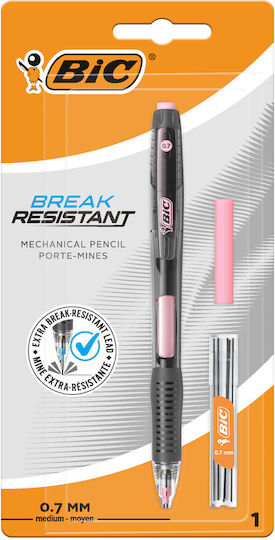 Bic Break Resistant Mechanical Pencil Eraser & Refill Leads Pack 1 Pencil +1 Eraser +6 Leads