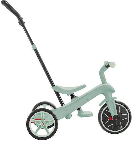 Globber Explorer Trike Ecologic Превозно Средство с Ръкохватка за Родител 4 в 1 за 18 Месеца Фисташков