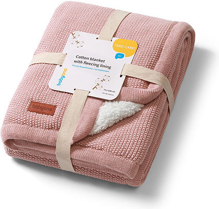 Babyono Decke Wickeltücher für Kinderzimmer Baumwolle Rosa 75x100cm