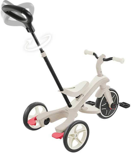Globber Explorer Trike Ecologic Превозно Средство с Ръкохватка за Родител 4 в 1 за 18 Месеца Кокос