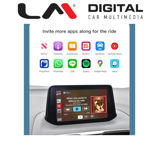 LM Digital Ηχοσύστημα Αυτοκινήτου για Mazda 6 / MX-5 / 2 / 3 / CX-3 / CX-5 16-21 (Bluetooth/USB/WiFi/GPS/Apple-Carplay/Android-Auto)