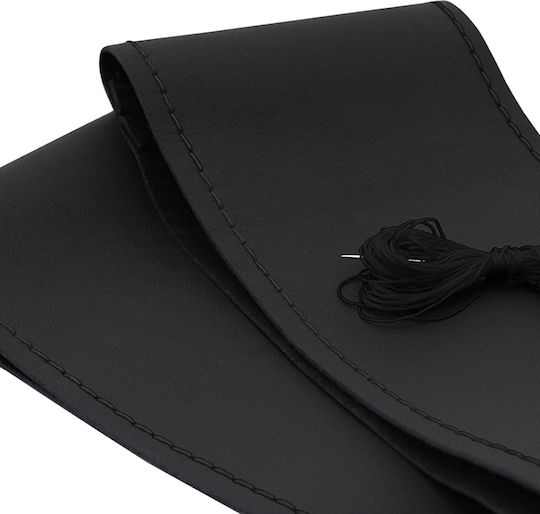 Umbrella Auto-Lenkradabdeckung Leder Beige mit Schwarzer Naht