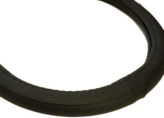 Eco Leather Steering Wheel Cover Black 37-39 Cm Umbrella