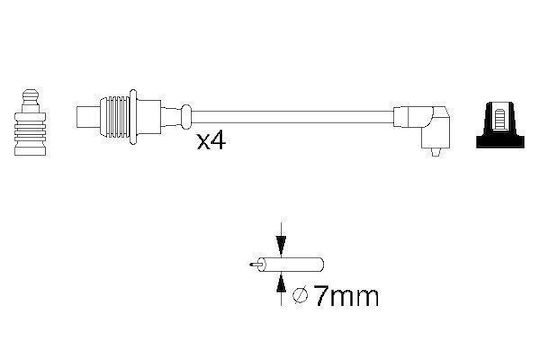 Bosch Car Spark Plug Wires Set