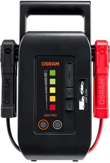 Osram BATTERYstart PRO Φορητός Εκκινητής Μπαταρίας Αυτοκινήτου 1000A με Power Bank / USB 12V