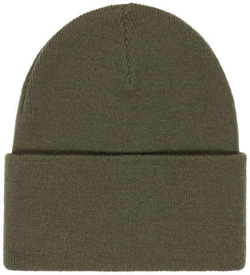 Beanie Unisex Σκούφος Πλεκτός σε Χακί χρώμα