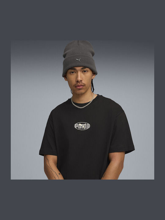 Beanie Ανδρικός Σκούφος Πλεκτός σε Γκρι χρώμα