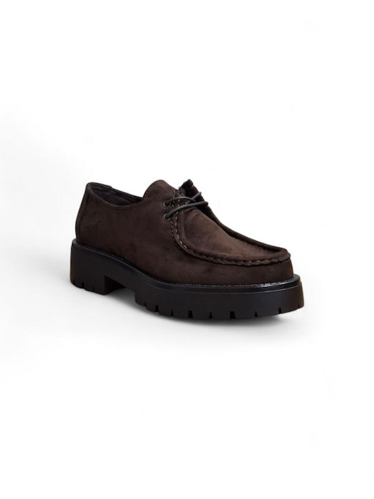 Γυναικεία Loafers σε Καφέ Χρώμα