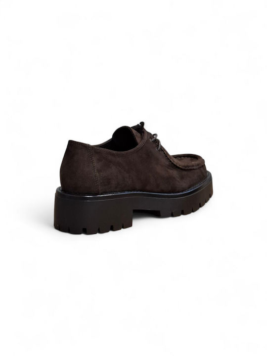 Γυναικεία Loafers σε Καφέ Χρώμα