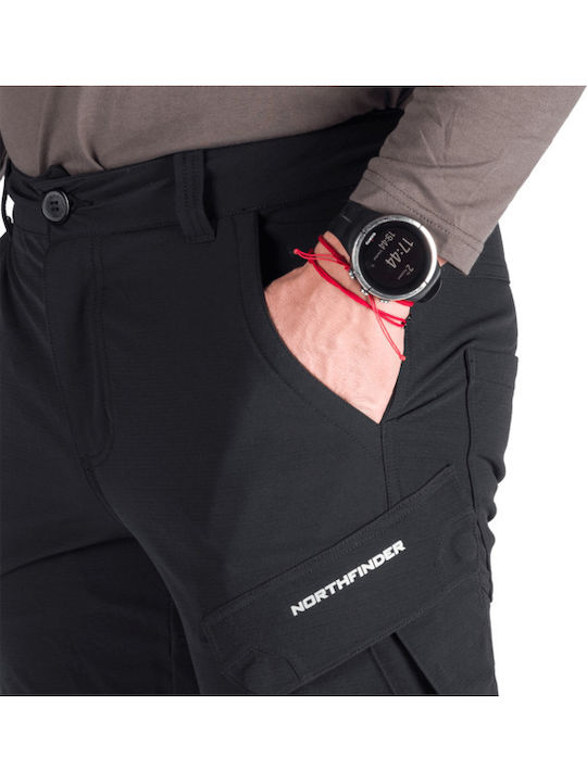 Northfinder Cargo Bărbați Lung Pantaloni de drumeție Negru