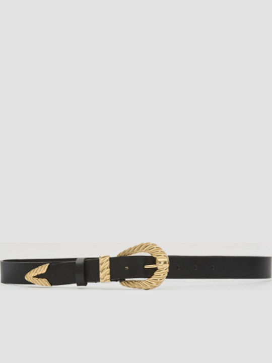 Leather Women's Belt Black