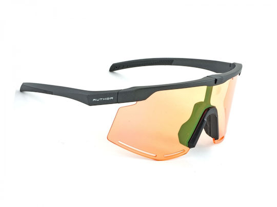 Author Cycling Glasses with Gray Frame & Multicolour Lenses