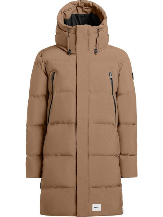 Geacă Puffer De Iarnă Bej