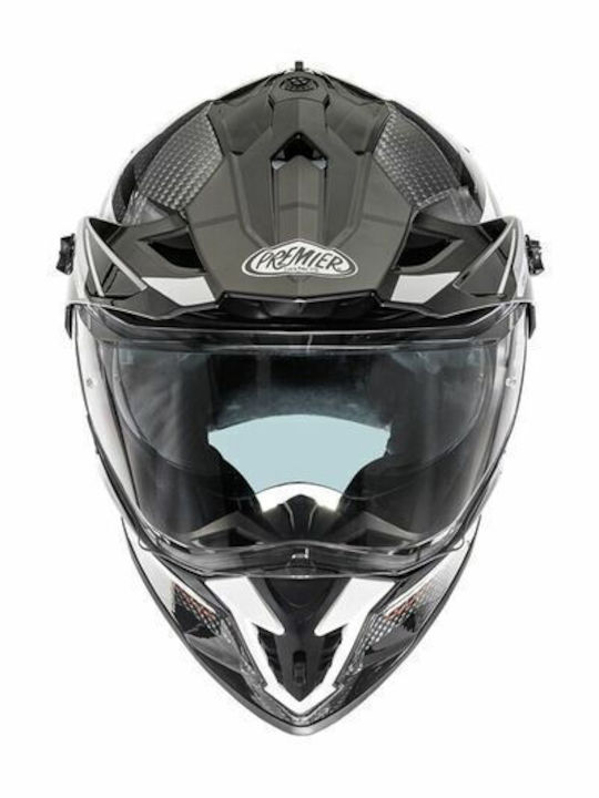 Premier Discovery Gray Gloss EA 8 Κράνος Μηχανής On-Off ECE 22.06 με Pinlock και Sunvisor