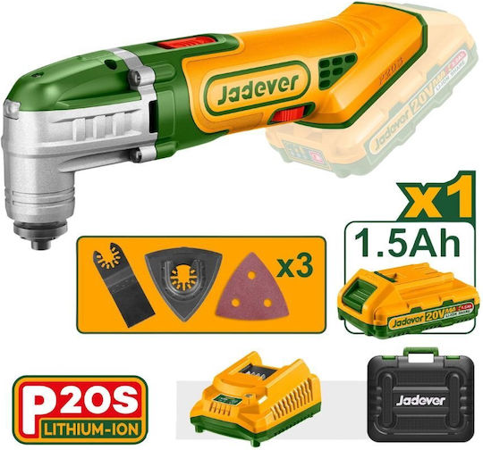 Jadever JDMUP5021 Electric Oscillating Multi Tool 20V 1x1.5Ah with Speed Control 400395