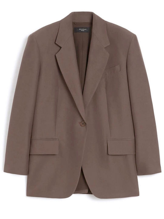 Max Mara Weekend Γυναικείο Σακάκι Καφέ
