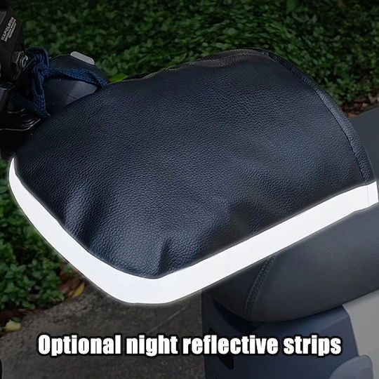 Mănuși Impermeabile Pentru Ghidon Motocicletă Scooter Bicicletă Unisex Căptușite Benzi Reflectorizante Fixato