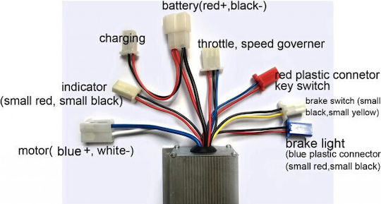 Elektrischer Fahrradcontroller 24V 250W Bürstenmotor