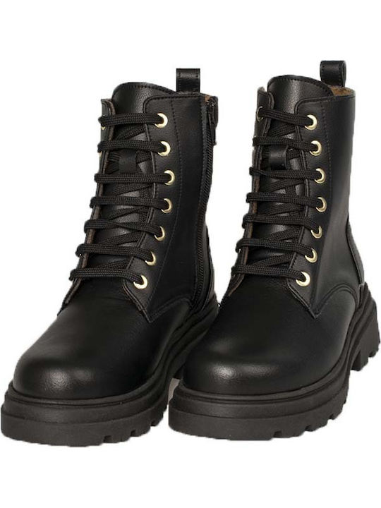 Kinderstiefel mit Reißverschluss Schwarz