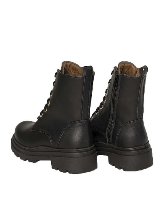 Kinderstiefel mit Reißverschluss Schwarz