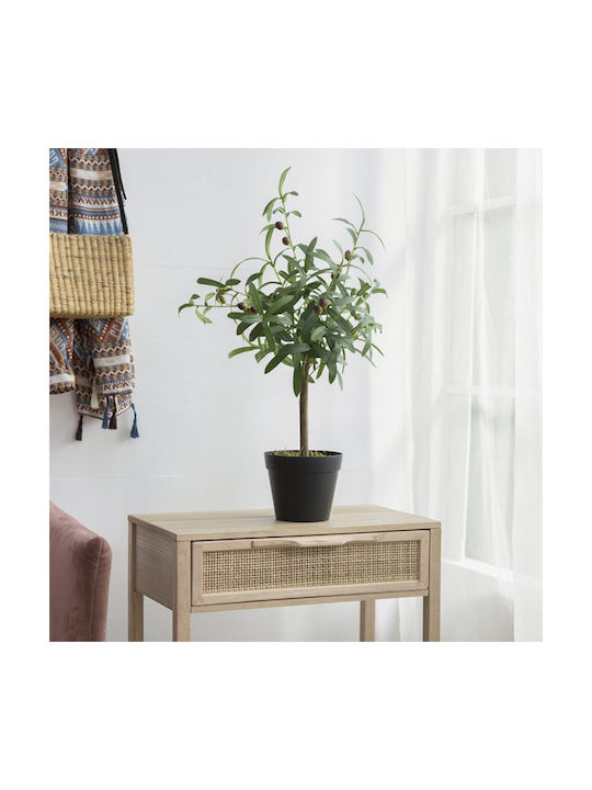 Artekko Olive Artificial Olive Plant Pot 40x30x66 Cm