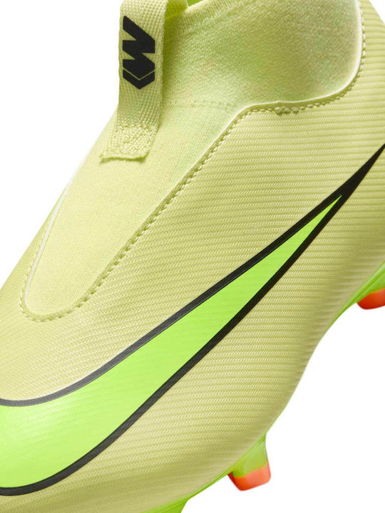 Jr Superfly 10 FG Kids Soccer Cleats Molded Green