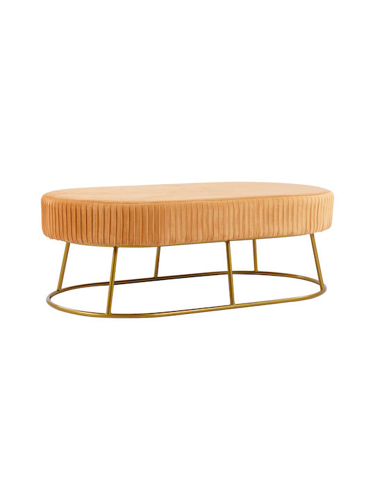 Samt Bankhocker Alinafe Gold 118x66x42cm