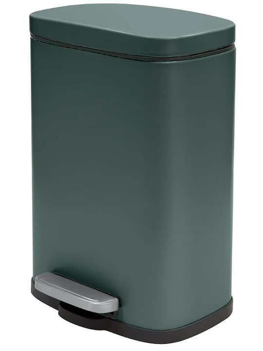 Dimitracas Akira Metallic Bathroom Basket Soft Close 5lt Green