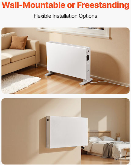 Vevor Convectoare pardoseală 2000W cu Termostat Electronic