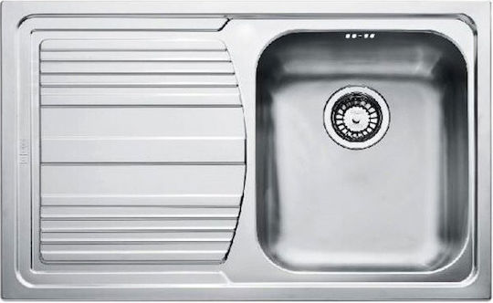 Franke Logica Lll 611 1010261075 Drop-In Spüle Links Inox Matt B86xT50cm Silber