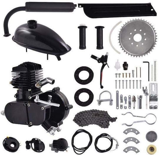Kit Motor Bicicletă 80cc 2T Negru