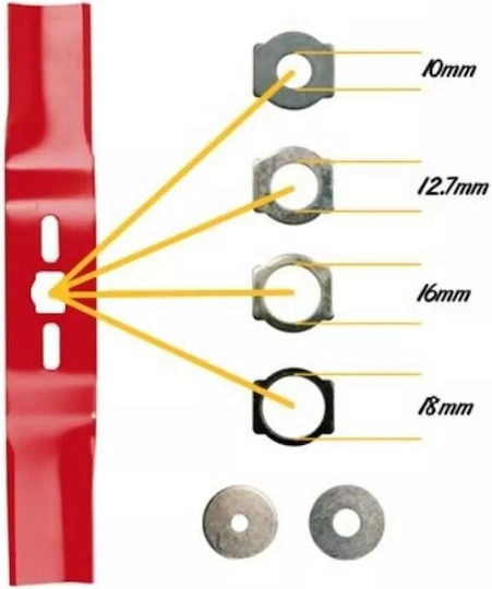 Rasenmähermesser 40cm +Unterlegscheiben Oregon