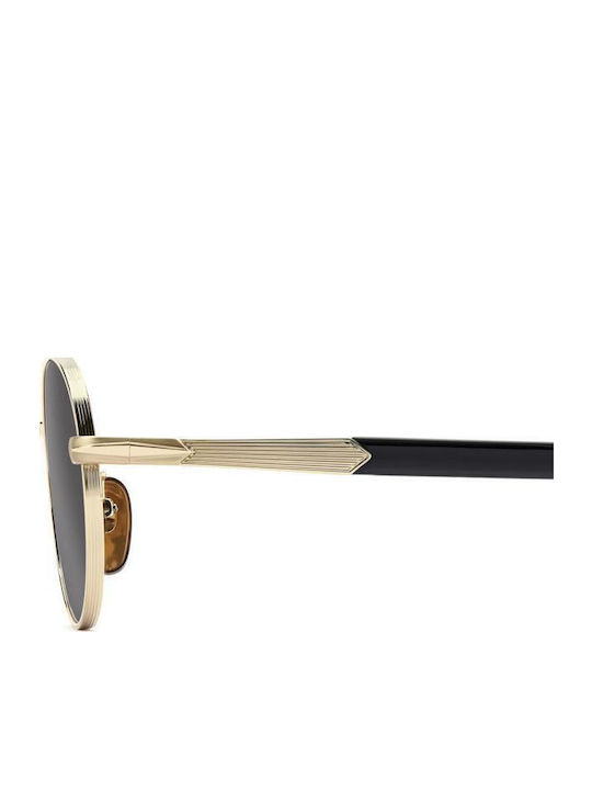 David Beckham Unisex Sunglasses with Brown Tartaruga Metal Frame and Gold Lens DB 1196/S RHL/IR