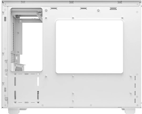 Deepcool CH160 Plus Gaming Mini Tower Computer Case with Side Window White