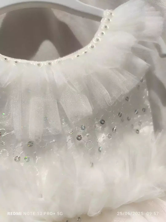 Kinderkleid Ärmellos Tüll Set aus Zubehör Rosa