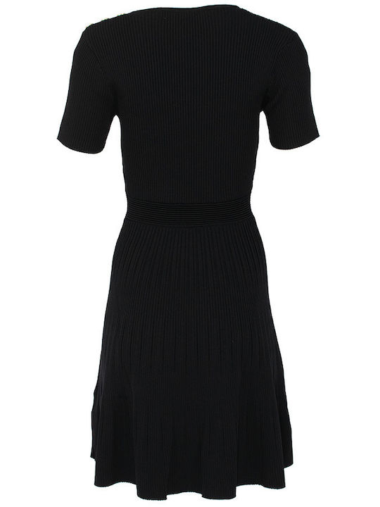 Mini Knitted Dress Black
