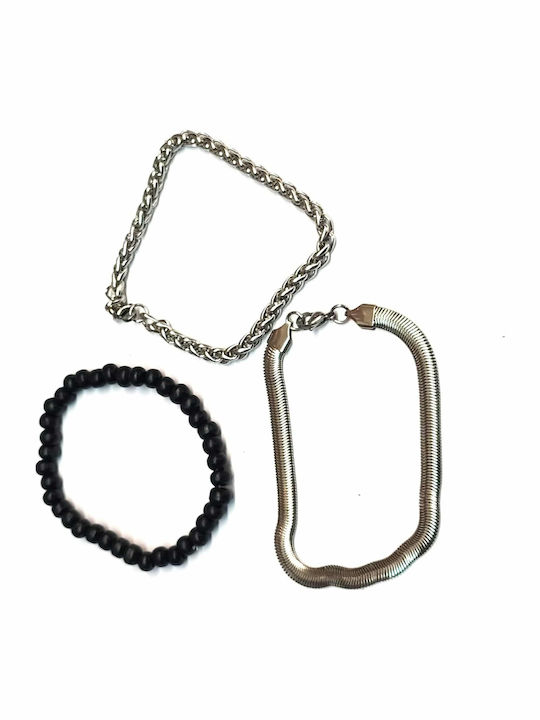 Amalfi Accessories Set Men's Steel Bracelets